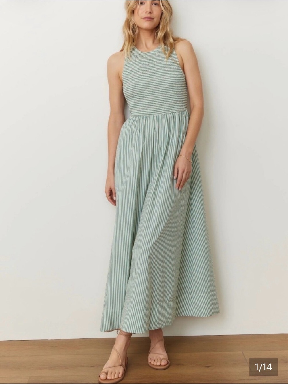 Marine Layer Darcy Seersucker Maxi Dress
